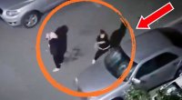 Bakıda şok OLAY: Şantaj olunduğunu iddia edən qadın maşına hücum ÇƏKDİ - VİDEO