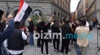 İsveçdə İslam dininə qarşı növbəti TƏXRİBAT: Parlamentin qarşısında Quran YANDIRILDI - VİDEO 