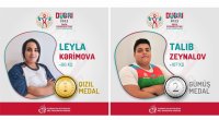 İdmançılarımız Avropa rekordunu yeniləyərək medallar qazanıb