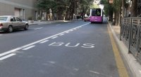 Zərifə Əliyeva küçəsində avtobusların hərəkəti tənzimlənir - FOTO