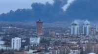 Donetsk Ukrayna ordusu tərəfindən raket atəşinə tutulub - VİDEO