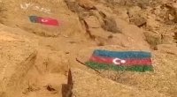 Təbrizdə qayalar Azərbaycan bayrağına boyandı - VİDEO