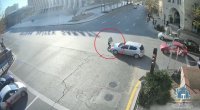 Bakıda skuter sürən şəxsi avtomobil vurdu - ANBAAN VİDEO