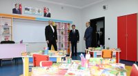 Prezident Bum qəsəbəsində tam orta məktəbin yeni binasının açılışında - FOTO/VİDEO