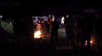 Etirazçılar Ermənistan-Gürcüstan yolunda çadır qururlar - VİDEO