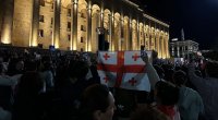 Tbilisidə yenidən etirazlar başlayıb - VİDEO