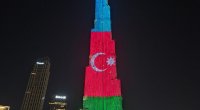 “Bürc-Xəlifə” qülləsində Azərbaycan bayrağı əks olundu – VİDEO 