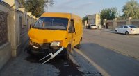 Kürdəmirdə mikroavtobusla minik maşını TOQQUŞUB - FOTO
