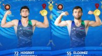 Azərbaycanın iki yunan-Roma güləşçisi qızıl medal qazandı