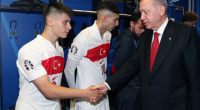 Ərdoğan Türkiyə millisinin futbolçuları ilə görüşdü - VİDEO