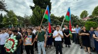 Laçında itkin düşmüş hərbçi ilə Ağdamda vida mərasimi keçirilir - FOTO