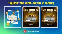 “Qızıl” ani lotereyasında 2 dəfə ardıcıl 25 000 manat qazanılıb