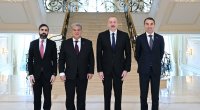 İlham ƏIiyev “Barselona” Futbol Klubunun prezidentini qəbul edib - FOTO
