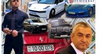 İcra başçısının oğlu lüks avtomobillərinin və bahalı nömrələrinin olması faktını TƏSDİQLƏDİ - FOTO