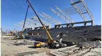 Tikintisi davam edən Gəncə stadionunun son vəziyyəti - FOTO
