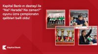 Kapital Bank-ın dəstəyi ilə “Nə? Harada? Nə zaman?” oyunu üzrə respublika çempionatı başa çatdı