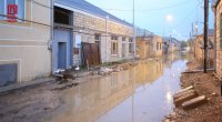 Gəncənin Məhsəti qəsəbəsində evləri su basdı, küçələr keçilməz oldu – FOTO