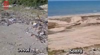 Daha bir çimərlik məişət tullantılarından TƏMİZLƏNDİ – VİDEO