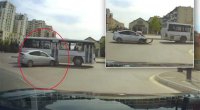 Sürücü işıqfora məhəl qoymadı, avtomobili avtobusa çırpdı – ANBAAN VİDEO