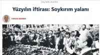 Ermənilərin “soyqırımı” yalanı əsrin böhtanıdır - “Sabah” qəzeti