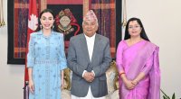 Leyla Əliyeva Nepal Prezidenti ilə görüşdü - FOTO