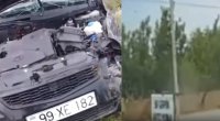 Sabirabaddakı ağır qəzanın baş vermə anı – VİDEO