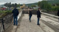 Qubada uçan körpü müvəqqəti təmir olundu - ÖZƏL - FOTO