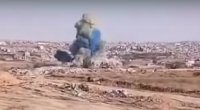 Uşağın cinsiyyətini öyrənmək üçün əraziyə rəngli bomba atdılar - VİDEO