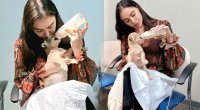 Leyla Əliyevanın şir balası ilə maraqlı VİDEOSU