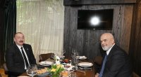 İlham Əliyevlə Albaniyanın Baş nazirinin işçi nahar əsnasında görüşü olub - VİDEO