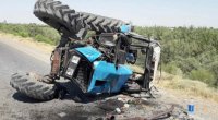 Yevlaxda traktor aşdı - 1 ölü, 1 yaralı var