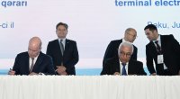 “Şəfəq” GES və Səngəçal terminalının elektrikləşdirilməsi ilə bağlı müqavilələr imzalandı - FOTO/VİDEO