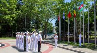 NATO Mərkəzində bayrağımız ucaldıldı – FOTO