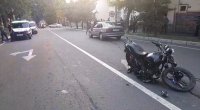 Qaxda motosiklet qəzaya düşdü: Sürücü və sərnişini xəsarət aldı - FOTO