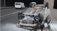 “Xutor”dakı tuneldə avtomobil aşdı – VİDEO