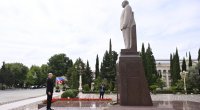 İlham Əliyev Yevlax şəhərinə getdi