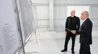 Prezident Yevlaxda yeni sutəmizləyici qurğunun AÇILIŞINDA - FOTO