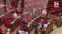 Ermənistan parlamentində Rusiya üstündə DAVA – Butulka ilə vurdu - VİDEO