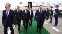 Sadır Japarovun təyyarəsi Füzuli Hava Limanına eniş etdi – FOTO