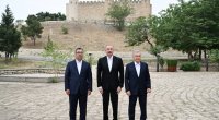 Azərbaycan, Özbəkistan və Qırğızıstan prezidentləri Ağdamda Şahbulaq QALASINDA - FOTO