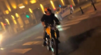 Bakıda motosiklet sürücüsü polisdən qaçaraq xuliqanlıq etdi - ANBAAN VİDEO