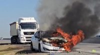 Bakı-Qazax yolunda avtomobil alovlandı – ANBAAN VİDEO