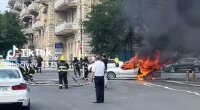 Bakıda bu dəfə BMW kül oldu