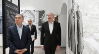 İlham Əliyev və Qurbanqulu Berdiməhəmmədov Şuşada Yaradıcılıq Mərkəzində - FOTO