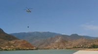 Ağdərədəki yanğın genişlənir: 2 helikopter cəlb edildi - VİDEO
