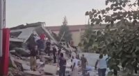 Zəlzələ zamanı Balıkəsirdə bir bina çökdü - VİDEO