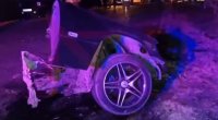 “Mercedes” 2 yerə bölündü - Axşamkı qəzanın VİDEOSU