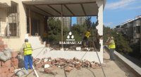 Yasamalda binaya qanunsuz artırılan eyvan söküldü - Fotolar
