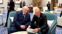 İlham Əliyev Lukaşenko və Şəriflə söhbət etdi - FOTO