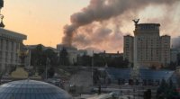 Rusiya ordusu Kiyevdə hökumət binasına zərbə endirdi - FOTO
